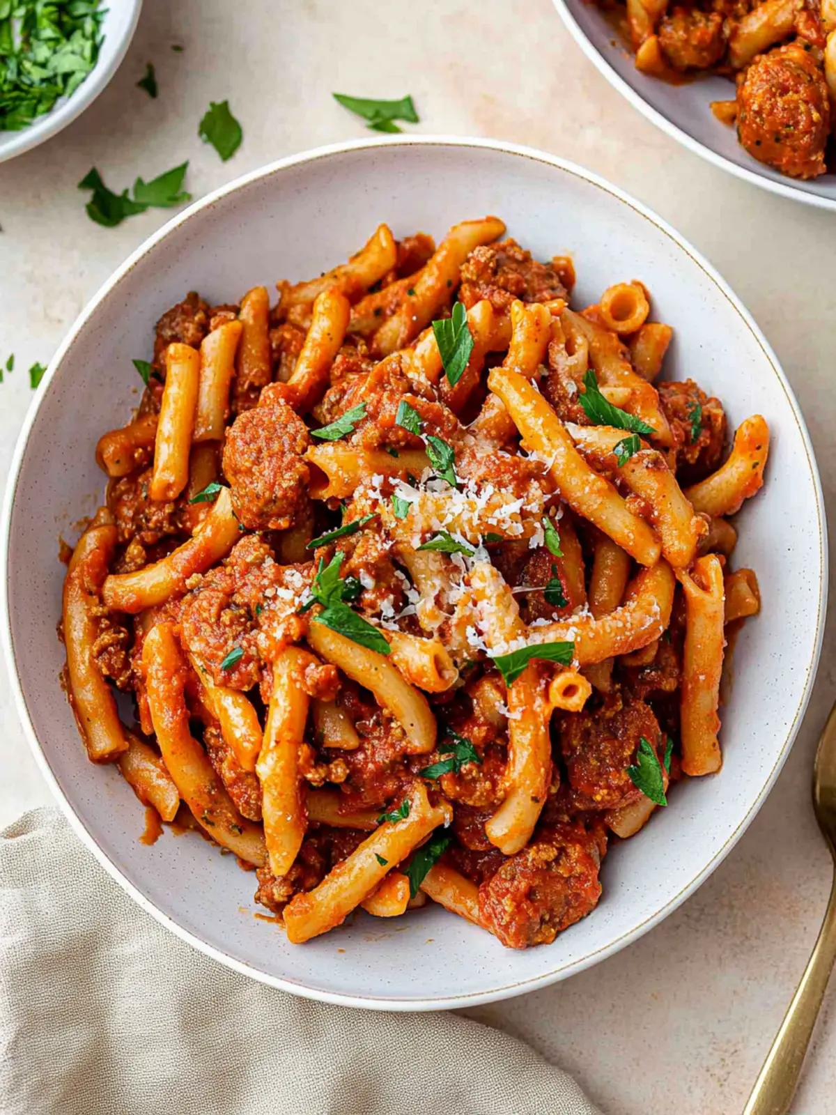 One Pot Spicy Sausage Pasta: Quick Comfort Food Magic 4 One Pot Spicy Sausage Pasta