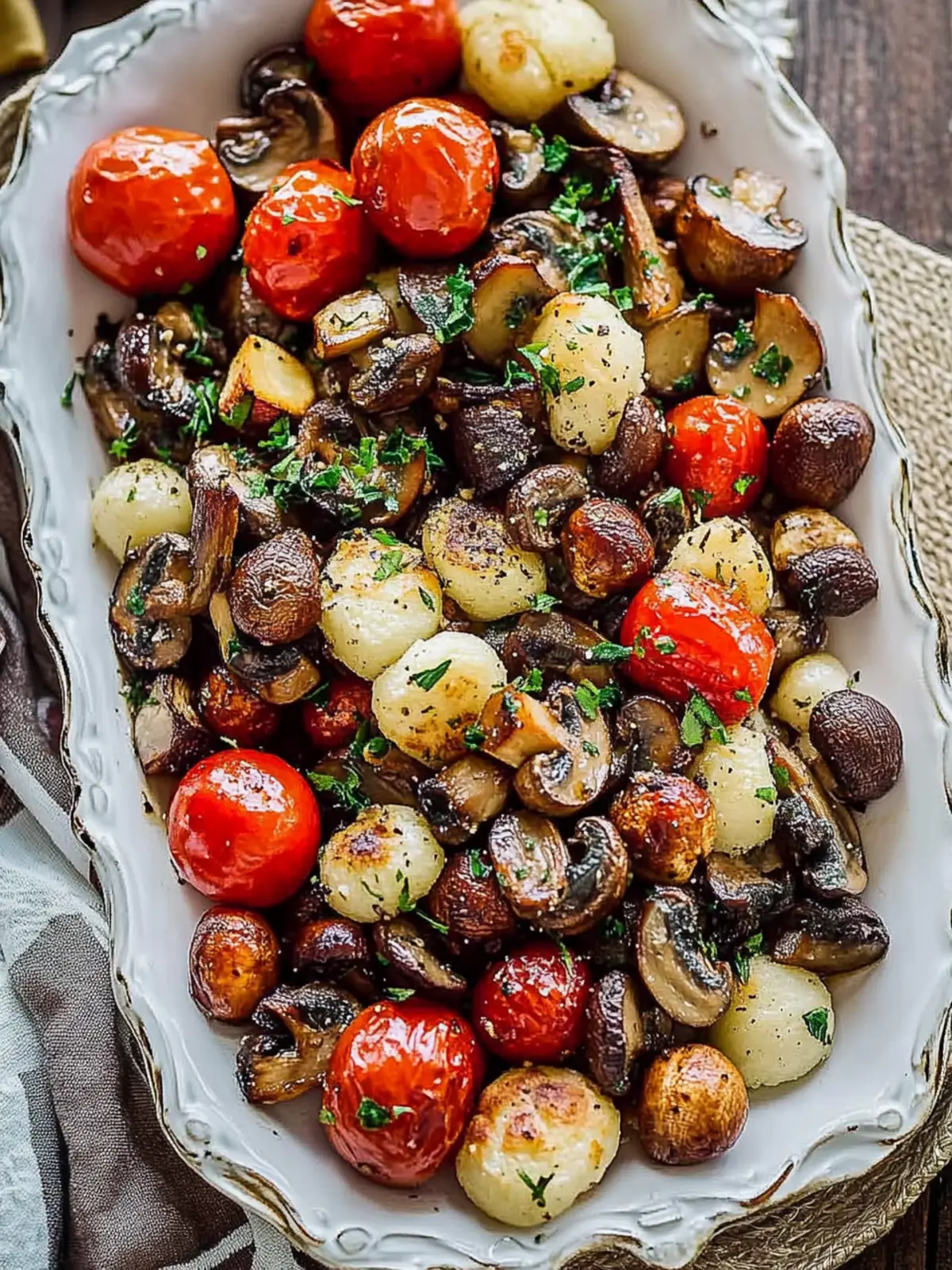 Italian Roasted Mushrooms and Veggies
