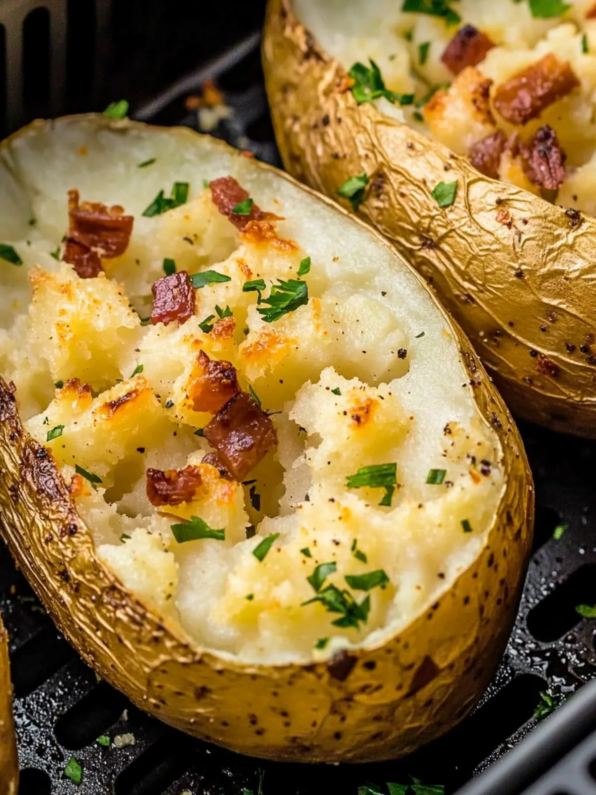 Crispy Air Fryer Baked Potatoes That Wow Every Time 2 Air Fryer Baked Potatoes