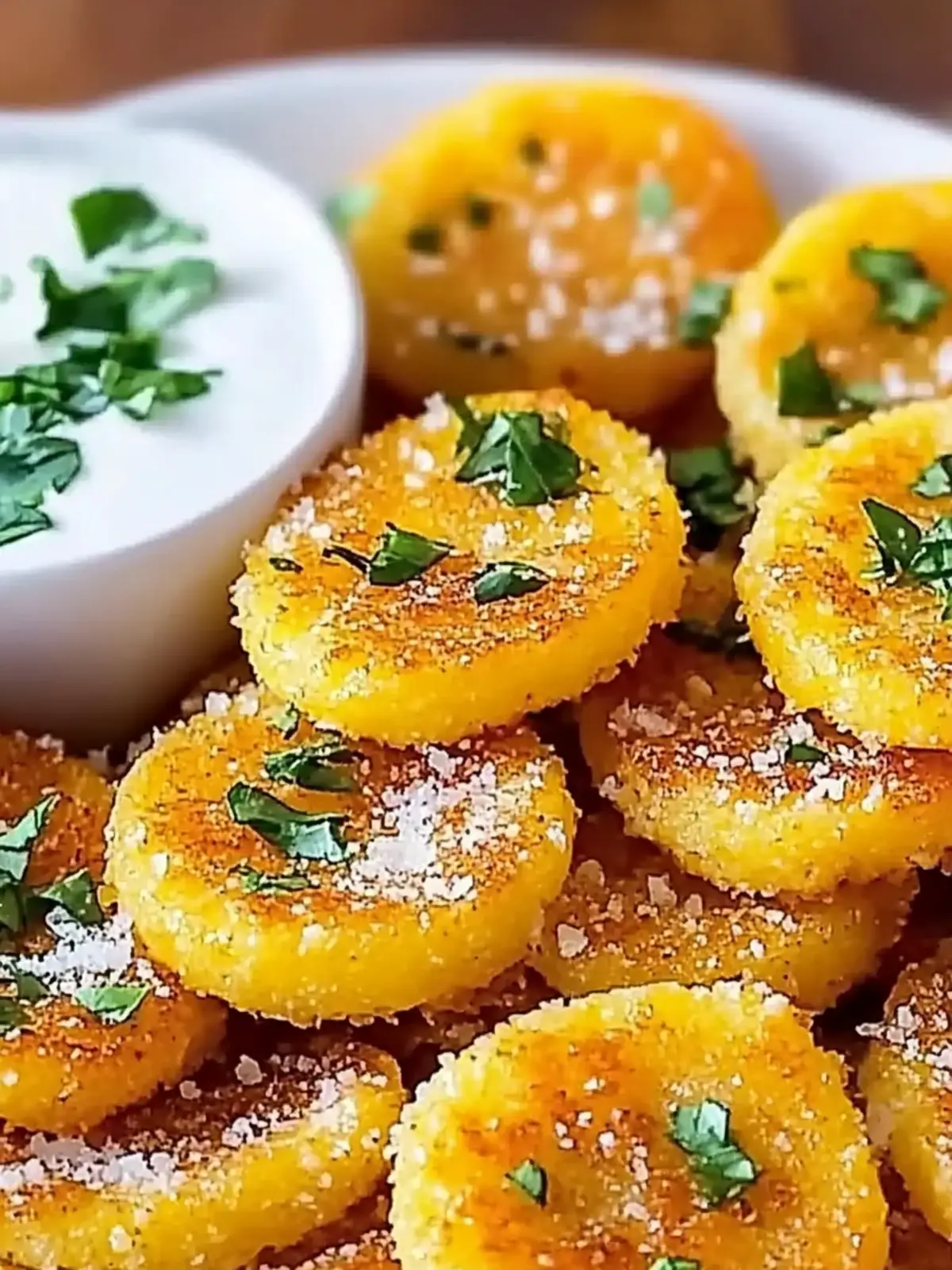 Baked Crispy Parmesan Polenta Rounds You’ll Crave Again 2 Baked Crispy Parmesan Polenta Rounds