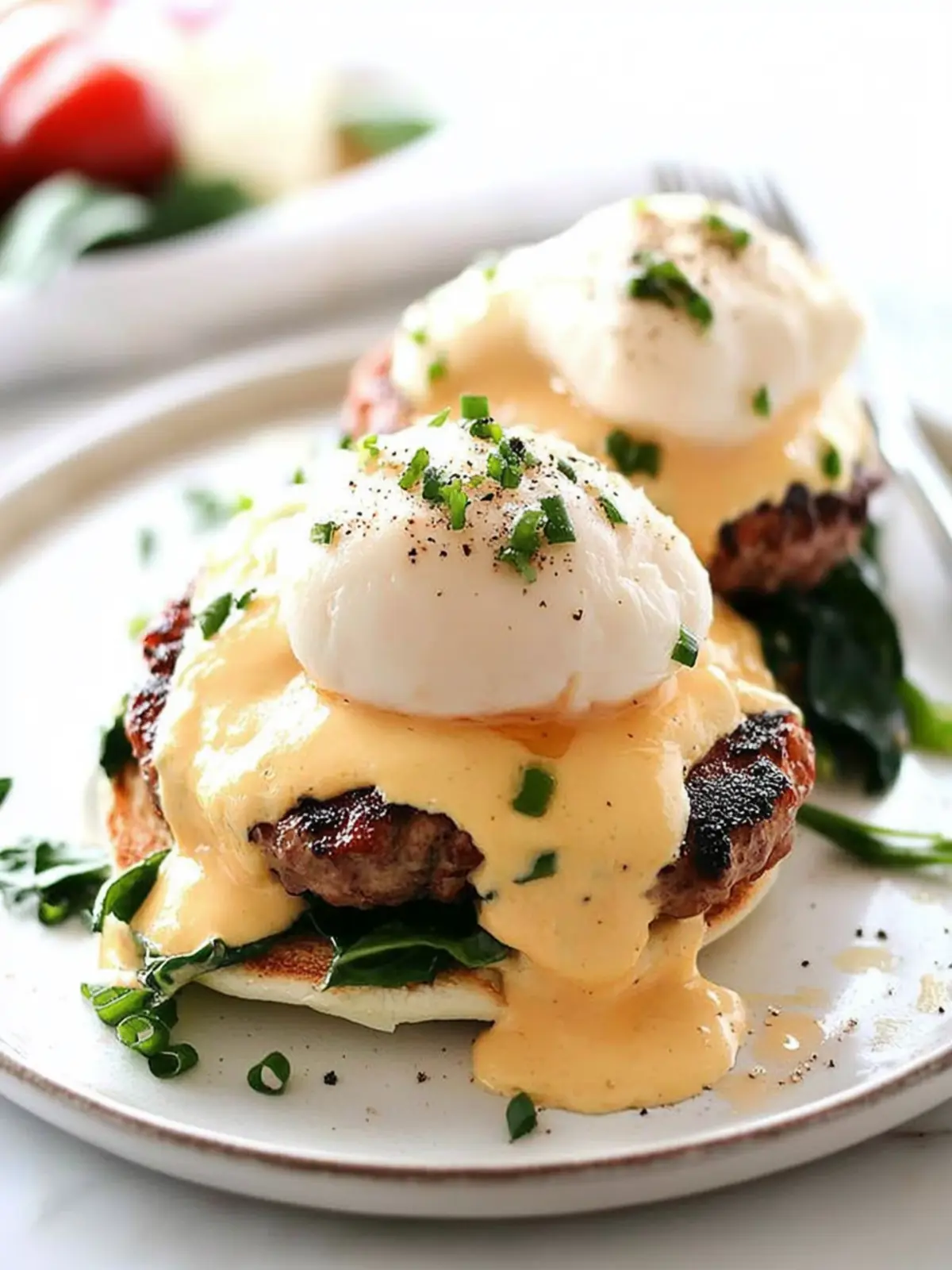 Ultimate Eggs Benedict with Spinach and Sausage Delight 2 Ultimate Eggs Benedict