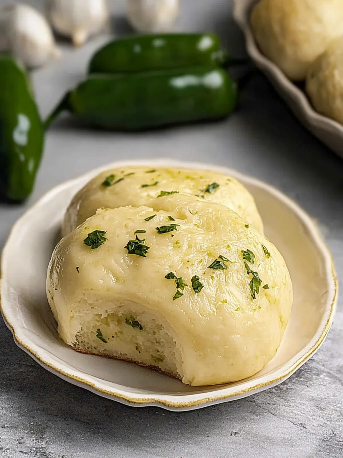 Vegan Green Chile Garlic Rolls for Irresistible Flavor Bliss 2 Vegan Green Chile Garlic Rolls