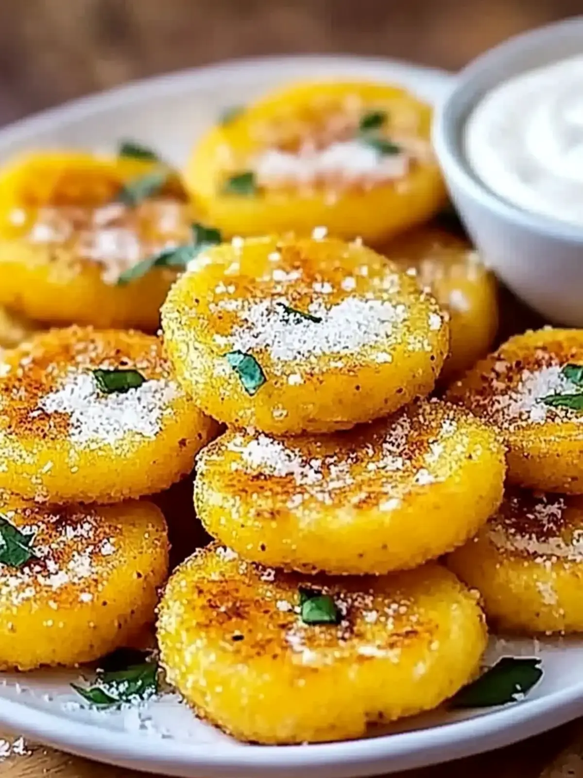 Baked Crispy Parmesan Polenta Rounds You’ll Crave Again 3 Baked Crispy Parmesan Polenta Rounds