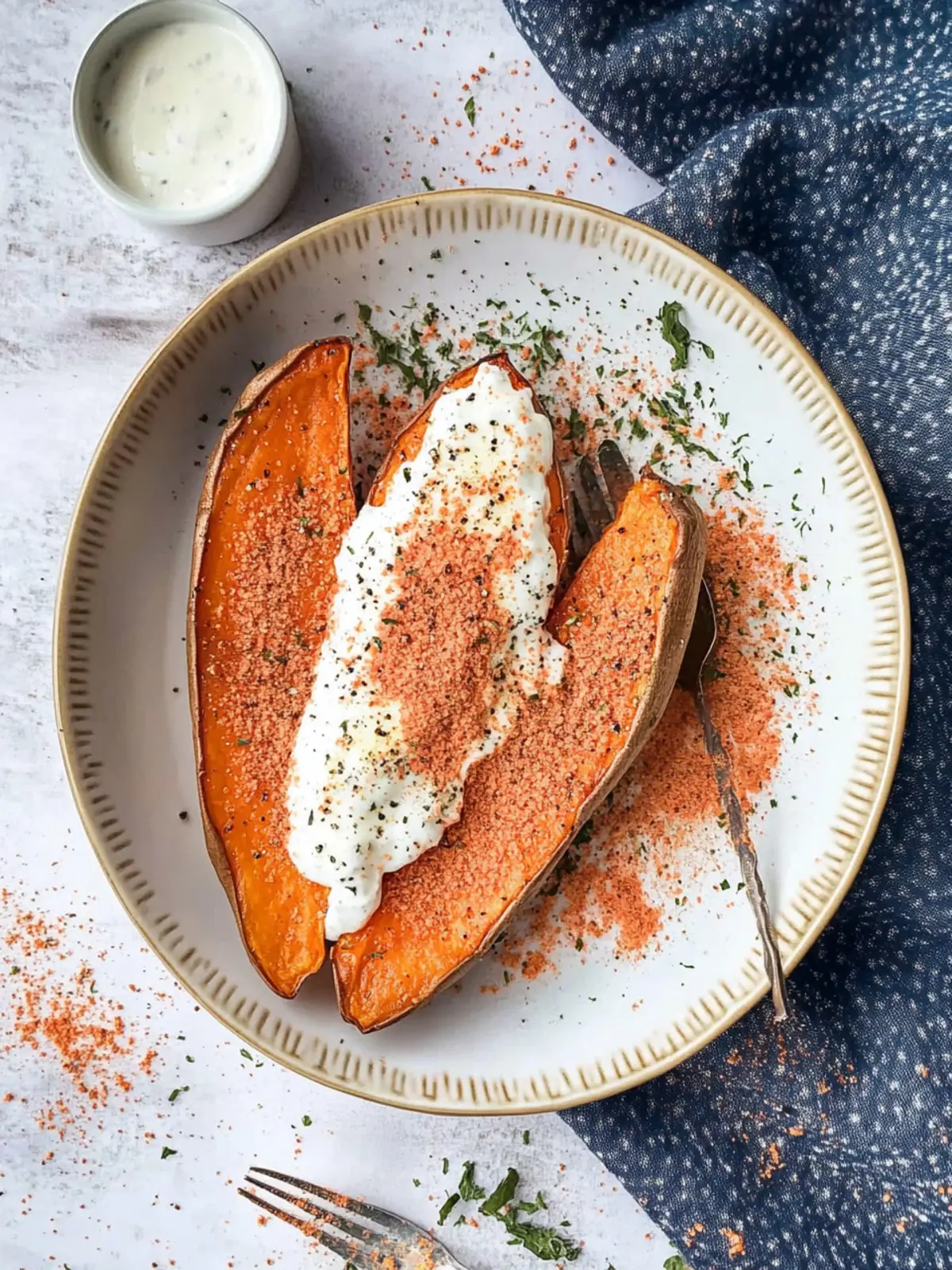 Air Fryer Baked Sweet Potatoes With Greek Yogurt Delight 2 Air Fryer Baked Sweet Potatoes With Greek Yogurt