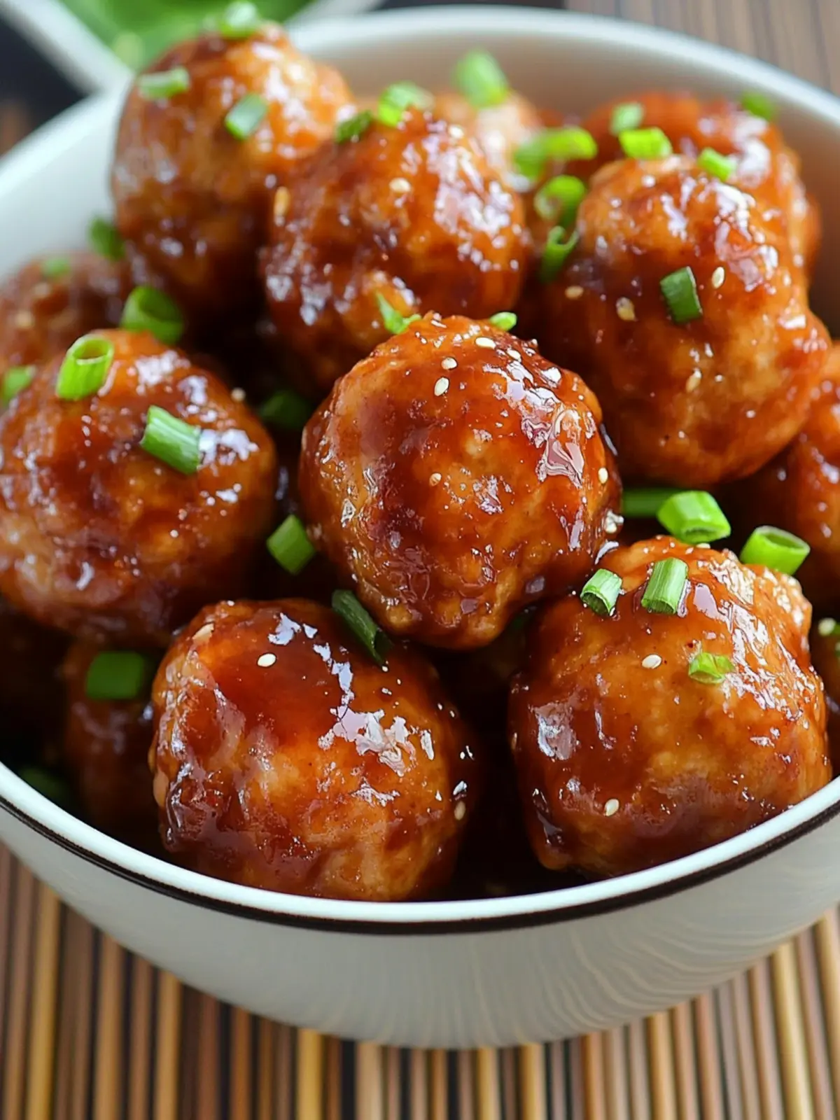 Sweet and Savory Honey Garlic Teriyaki Chicken Meatballs 5 Honey Garlic Teriyaki Chicken Meatballs