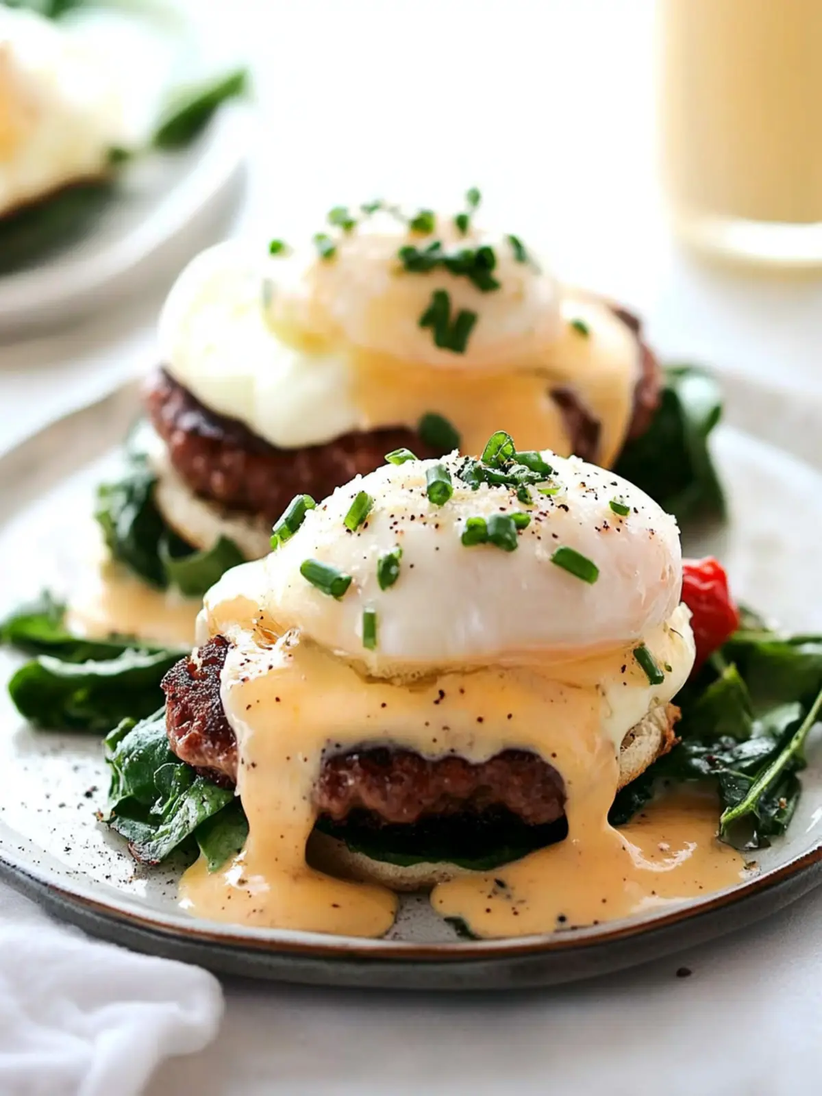 Ultimate Eggs Benedict with Spinach and Sausage Delight 4 Ultimate Eggs Benedict