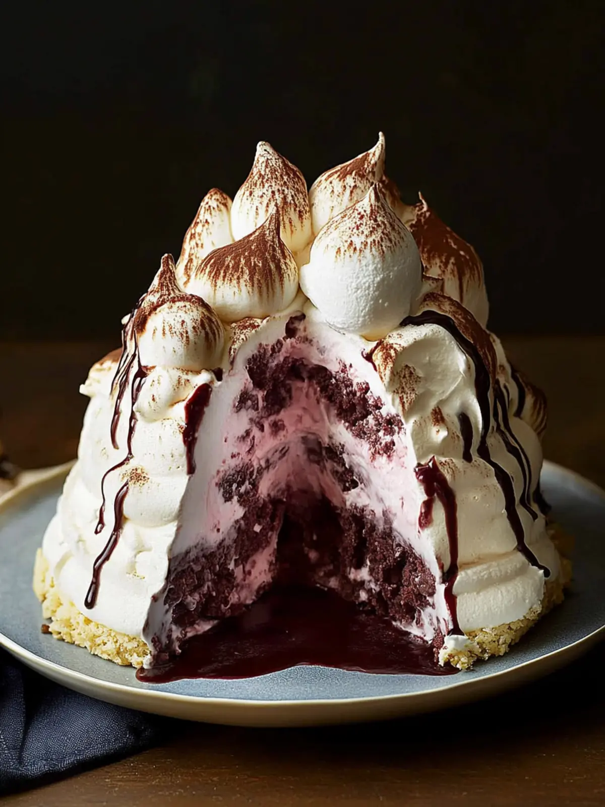 Irresistible Black Forest Baked Alaska for Sweet Moments 5 Black Forest Baked Alaska