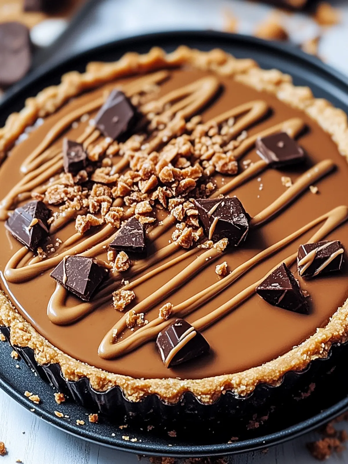 Decadent Christmas Chocolate Biscoff Tart for Festive Joy 2 Decadent Christmas Chocolate Biscoff Tart