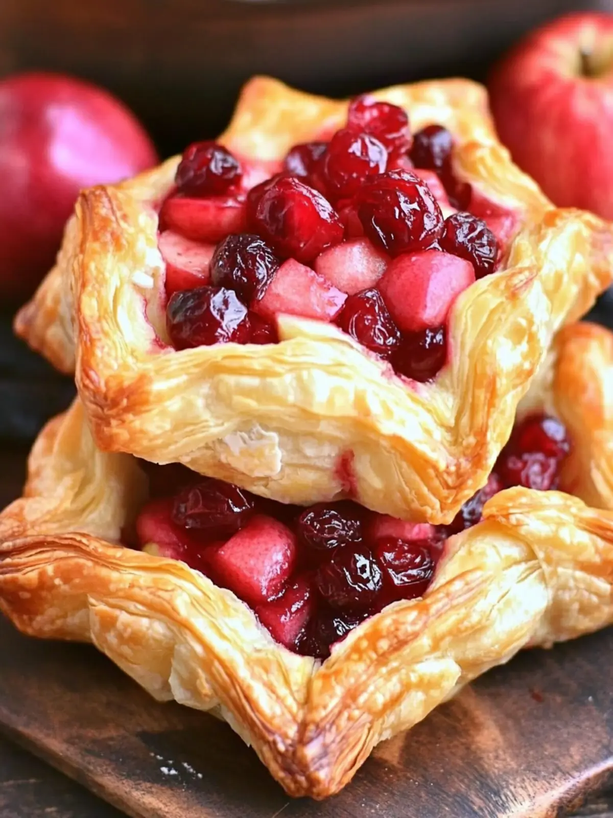 Apple Cranberry Brie Puff Pastry Cups That Steal the Show 2 Apple Cranberry Brie Puff Pastry