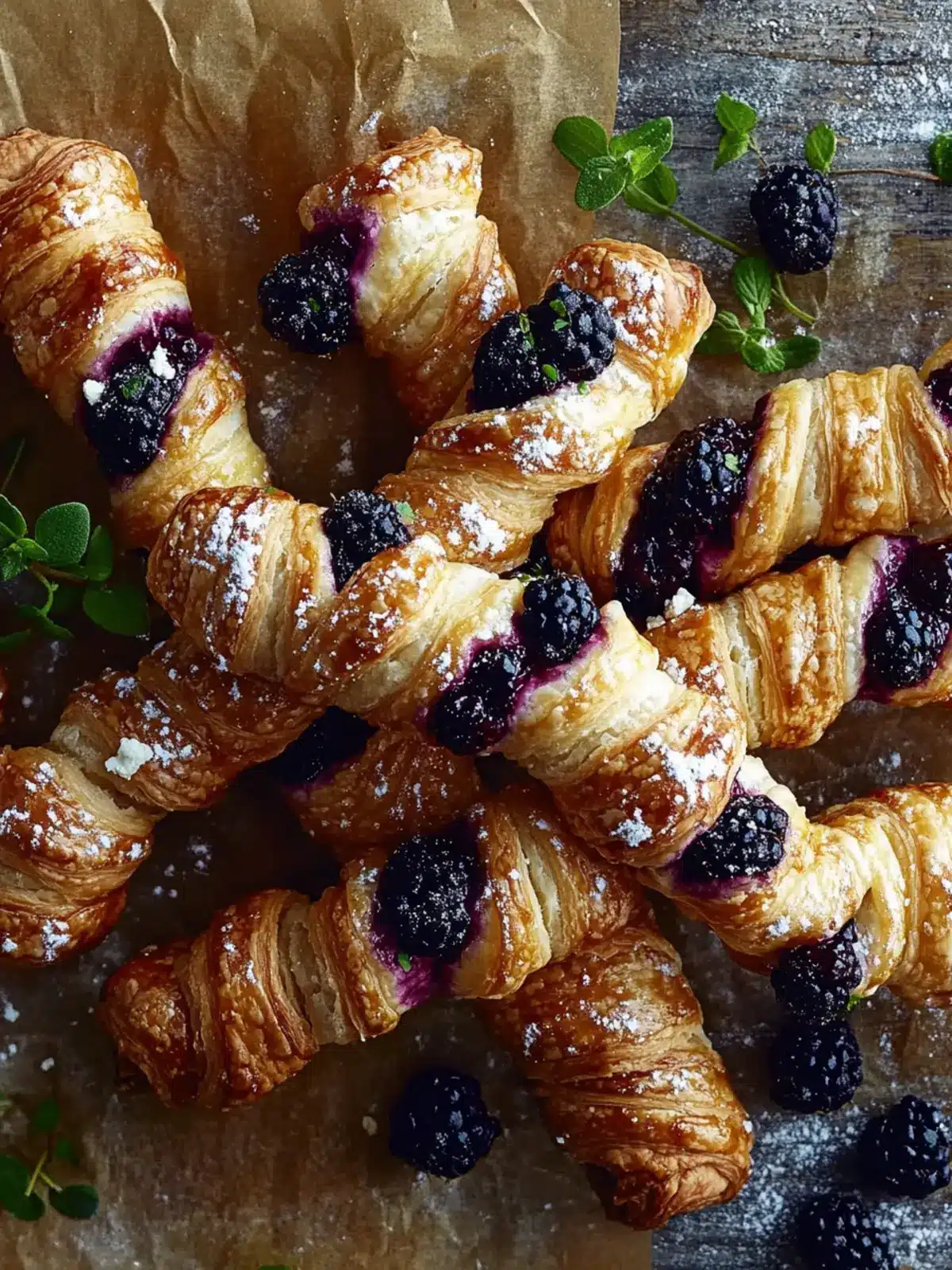 Irresistible Blackberry Goat Cheese Puff Pastry Twists Recipe 5 Blackberry Goat Cheese Puff Pastry Twists