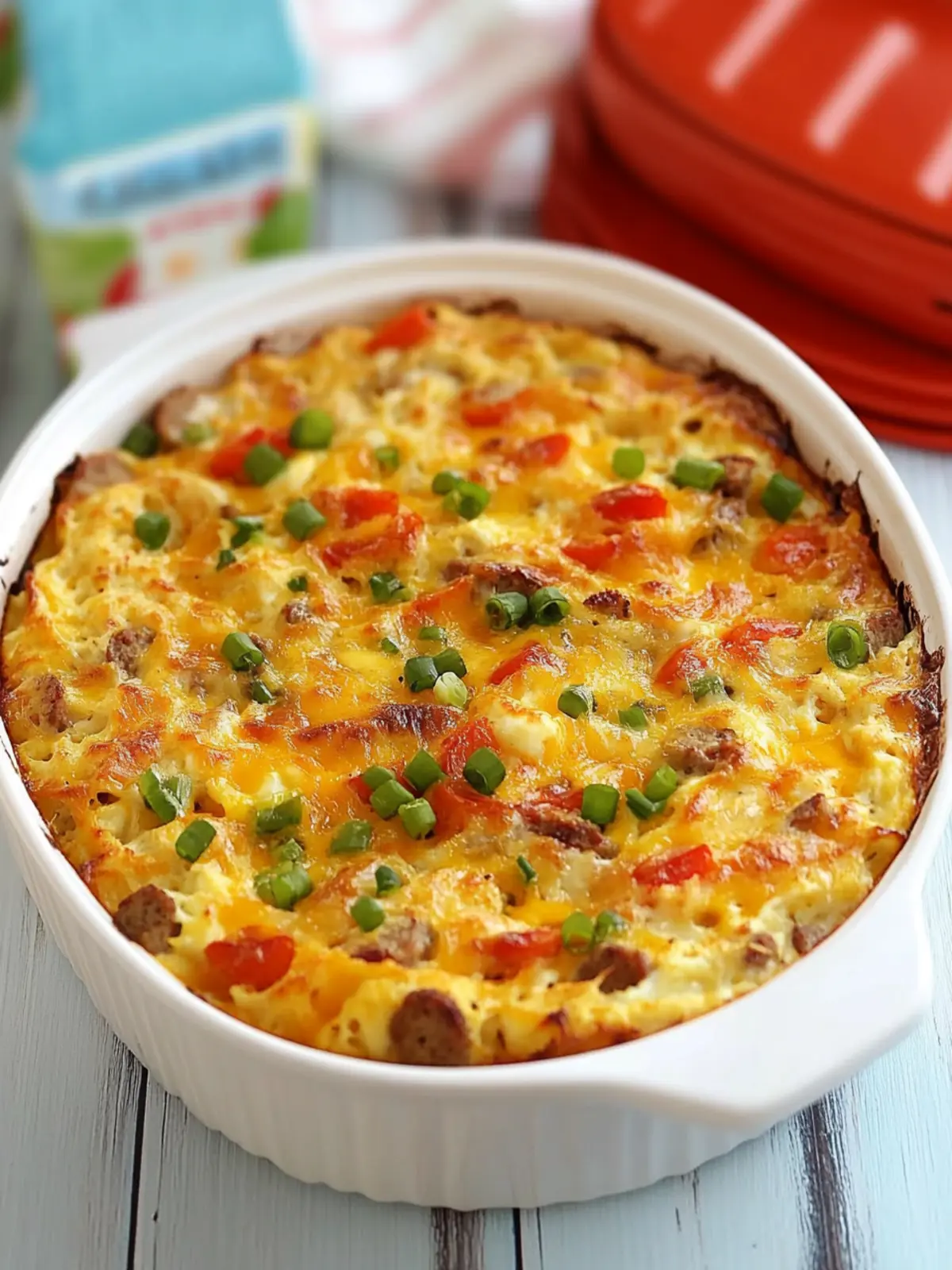 Delicious English Muffin Sausage, Egg and Cheese Casserole 5 English Muffin Sausage, Egg and Cheese Breakfast Casserole