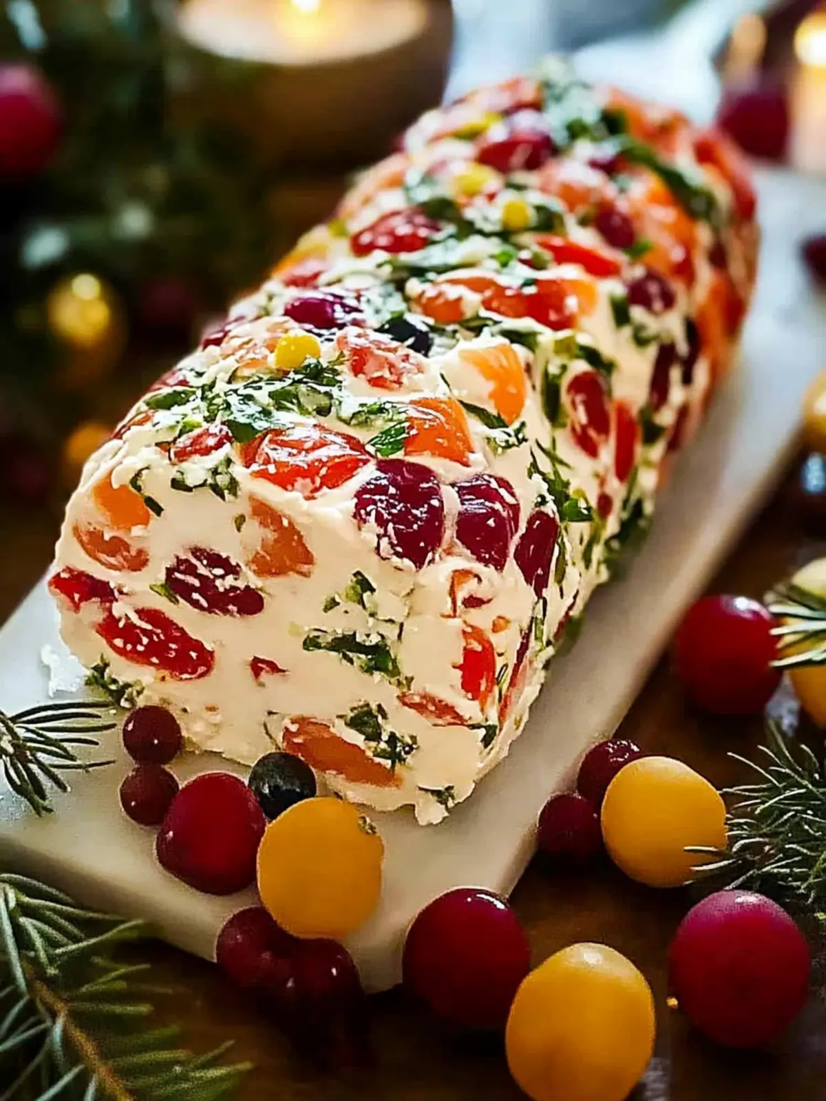 Irresistible Holiday Antipasto Cheese Log for Easy Entertaining 5 Holiday Antipasto Cheese Log