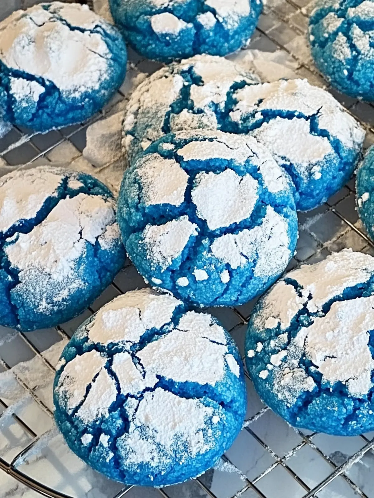 Blue Crinkle Cookies That Melt Hearts and Tantalize Tastebuds 2 Blue Crinkle Cookies