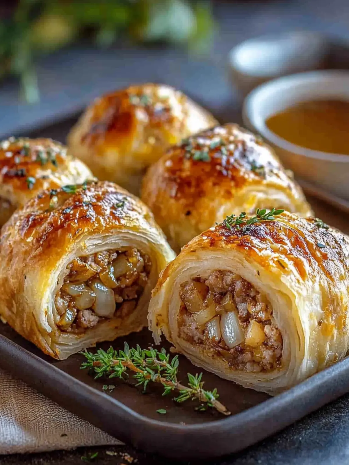 Savory French Onion Sausage Rolls You’ll Crave Tonight 2 Savory French Onion Sausage Rolls
