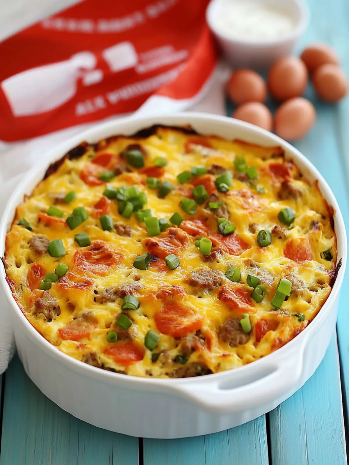 Delicious English Muffin Sausage, Egg and Cheese Casserole 3 English Muffin Sausage, Egg and Cheese Breakfast Casserole