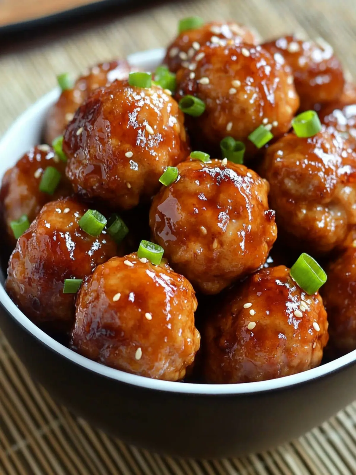 Sweet and Savory Honey Garlic Teriyaki Chicken Meatballs 4 Honey Garlic Teriyaki Chicken Meatballs