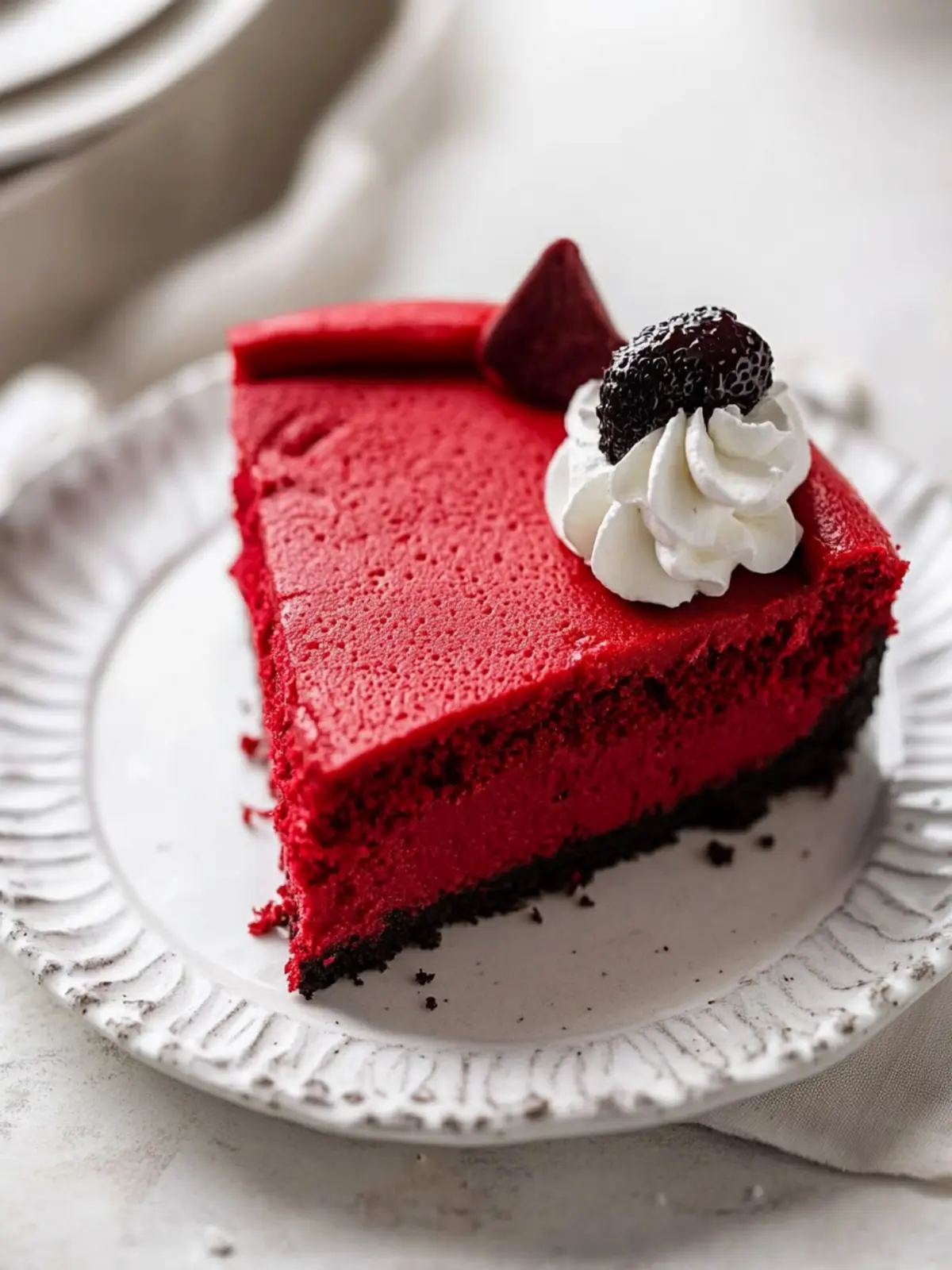 Decadent Red Velvet Cheesecake with Irresistible Oreo Crust 5 Red Velvet Cheesecake