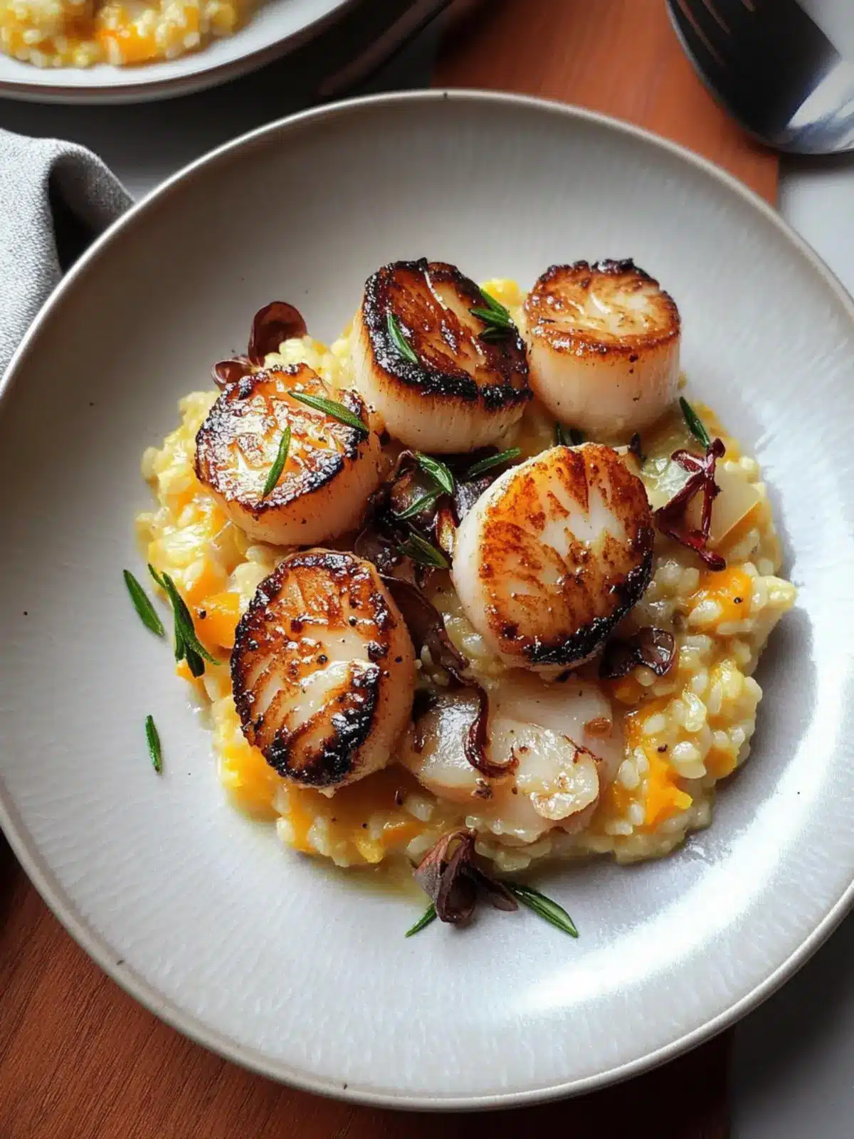 Savory Butternut Squash Risotto with Seared Scallops Delight 5 Butternut Squash Risotto with Scallops
