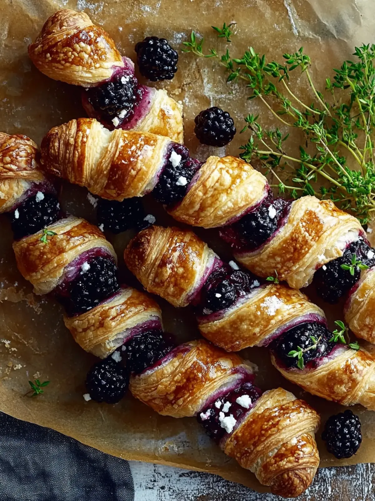 Irresistible Blackberry Goat Cheese Puff Pastry Twists Recipe 4 Blackberry Goat Cheese Puff Pastry Twists