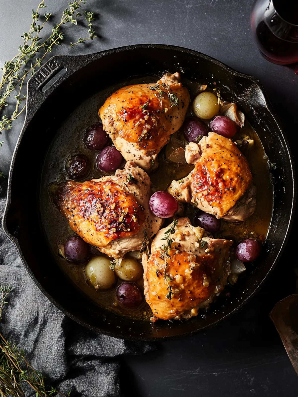 Savory Roast Chicken with Mustard and Grapes Delight 3 Roast Chicken with Mustard and Grapes