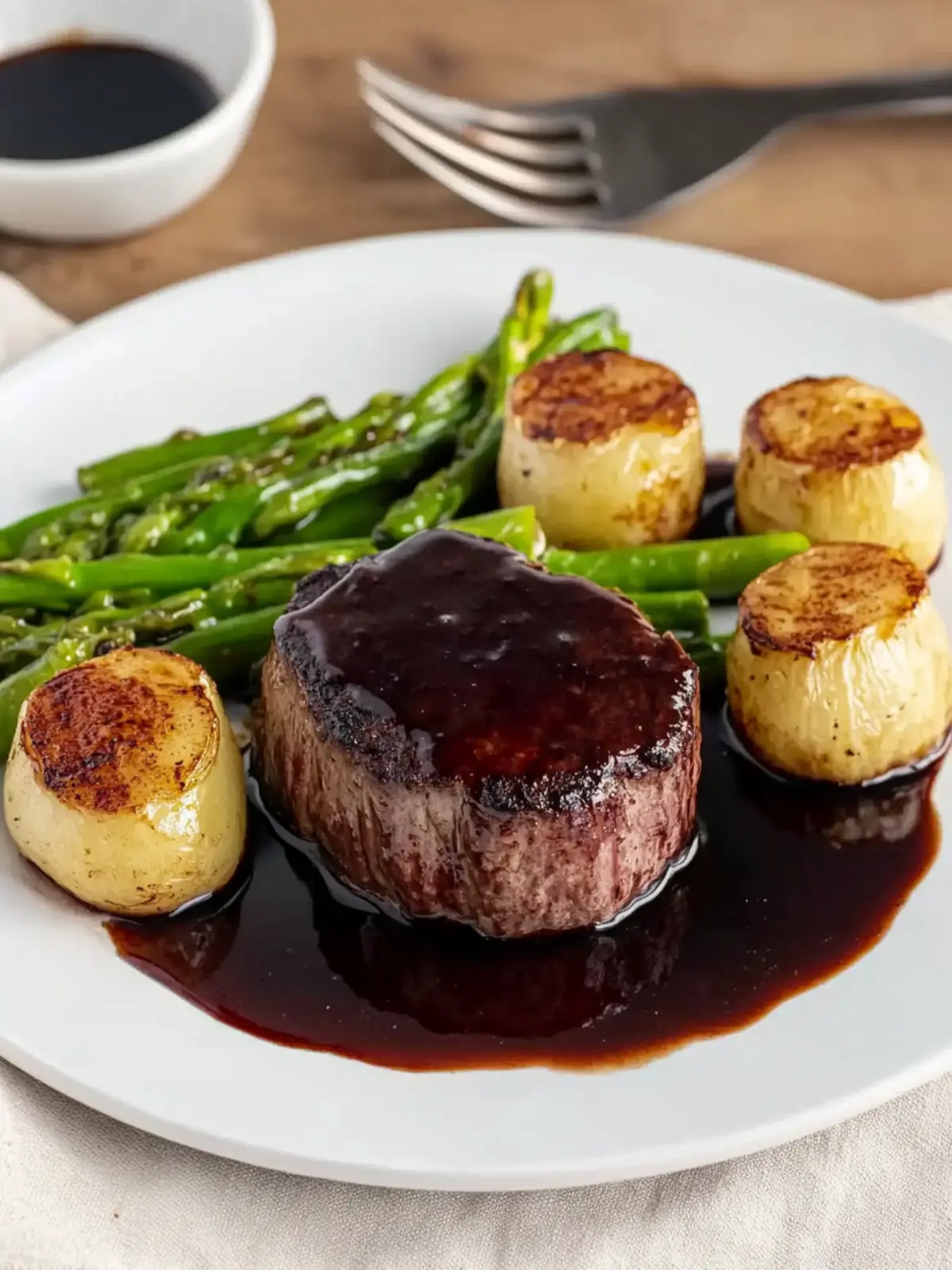Savor Filet Mignon with Rich Balsamic Glaze Tonight 2 Filet Mignon with Rich Balsamic Glaze