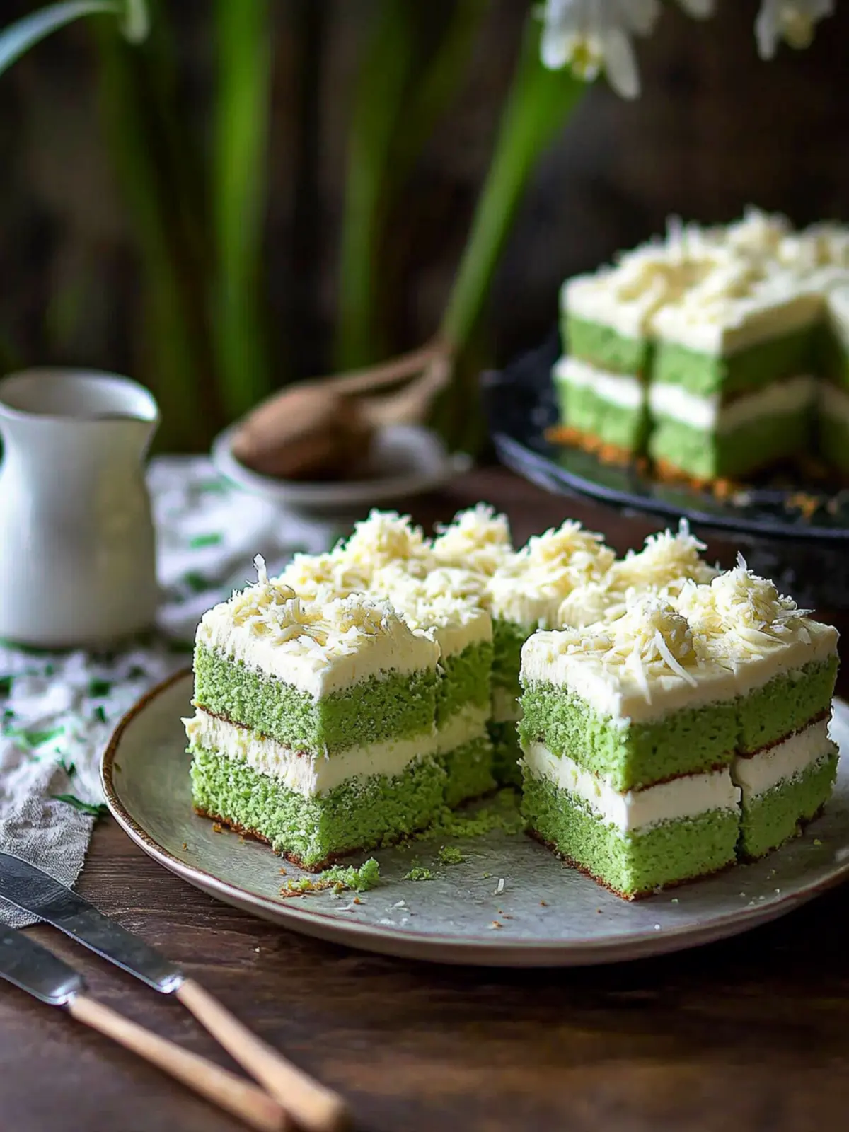 Ultimate Coconut and Pandan Layer Cake You'll Adore