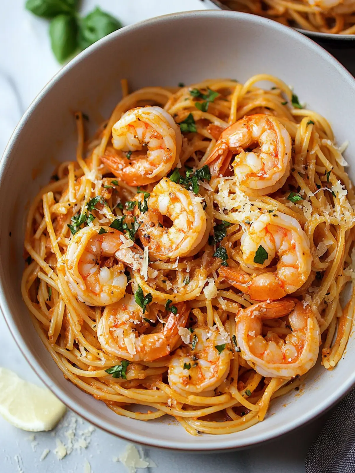 Ultimate Garlicky Calabrian Chili Pasta with Shrimp Delight