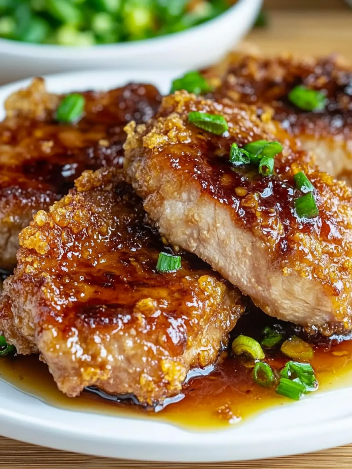 Double Crunch Honey Garlic Pork Chops for Dinner Bliss 2 Double Crunch Honey Garlic Pork Chops