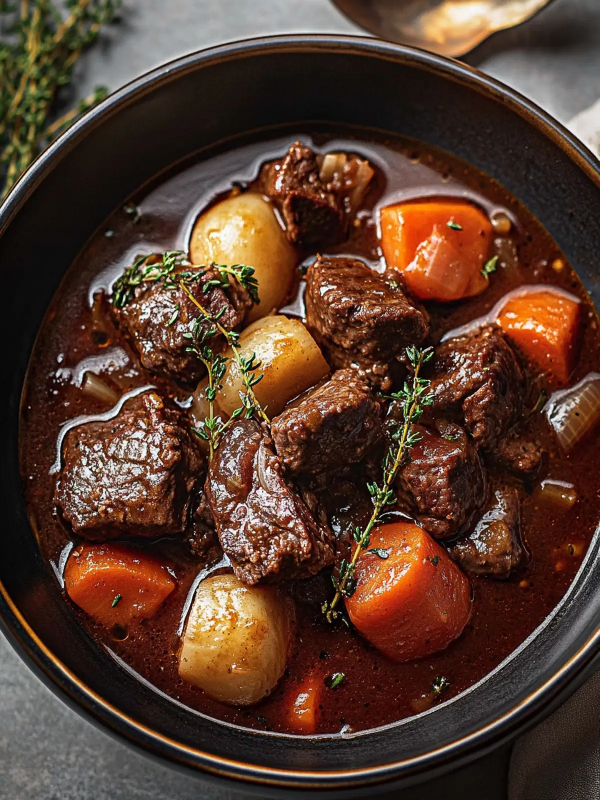 Savory French-Style Beef Stew with Red Wine and Veggies Bliss 2 French-Style Beef Stew with Red Wine and Vegetables