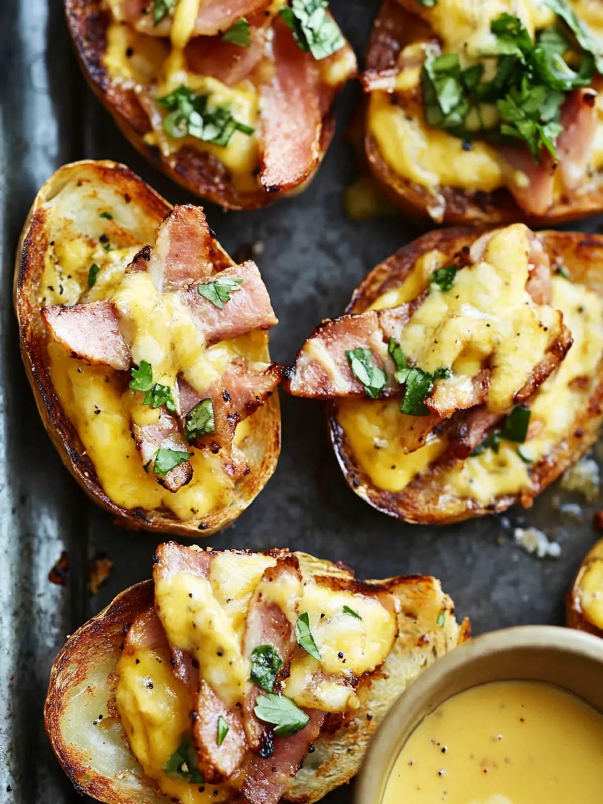Cuban Sandwich Potato Skins