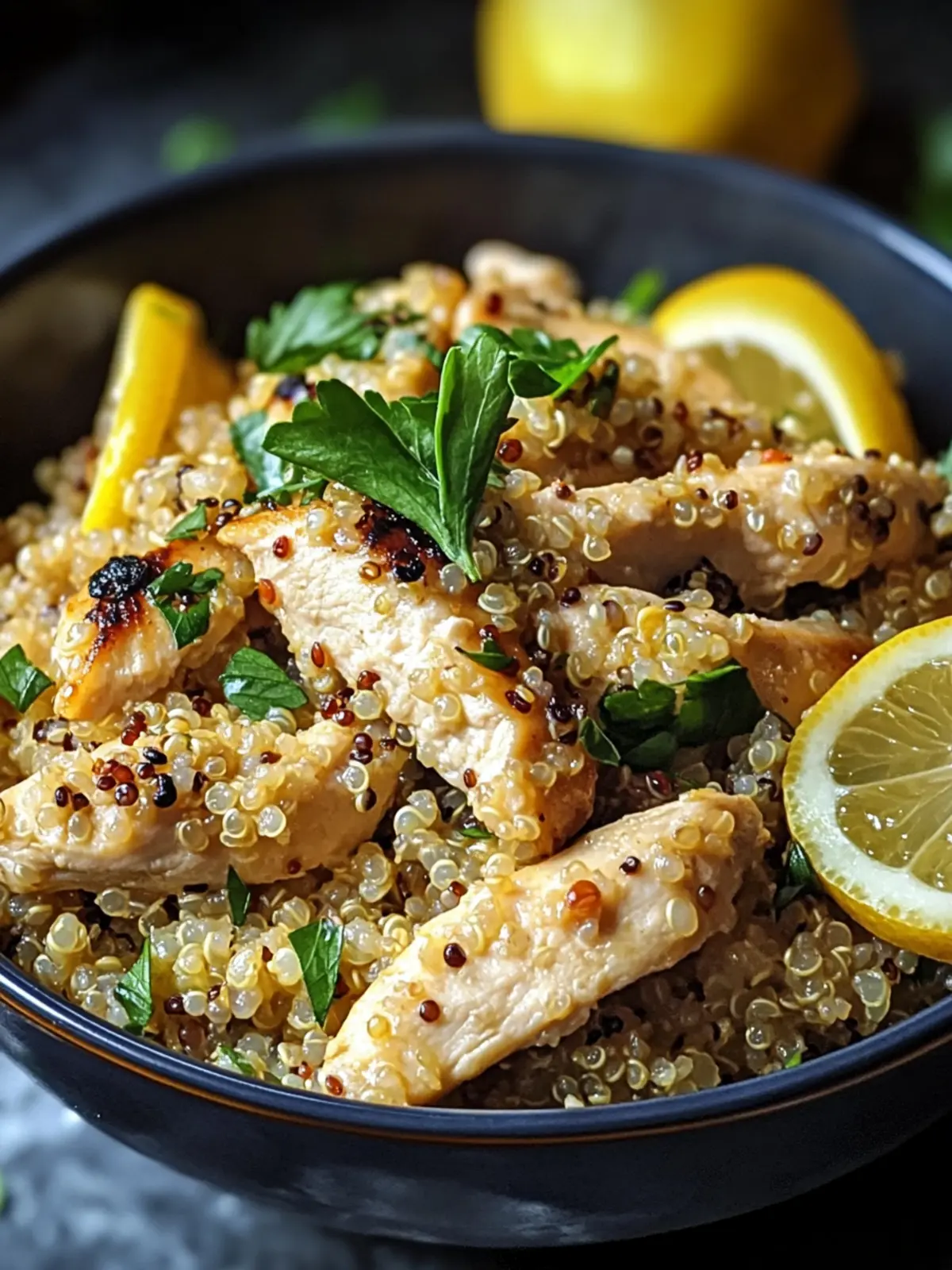 Garlic Lemon Chicken Quinoa
