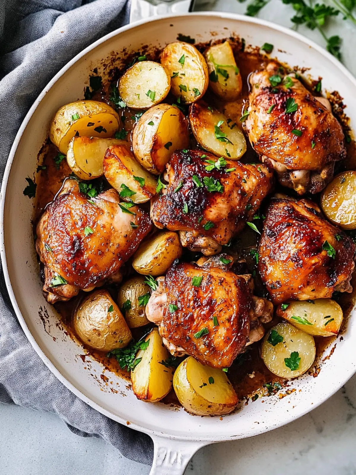 Chicken Thighs With Potatoes