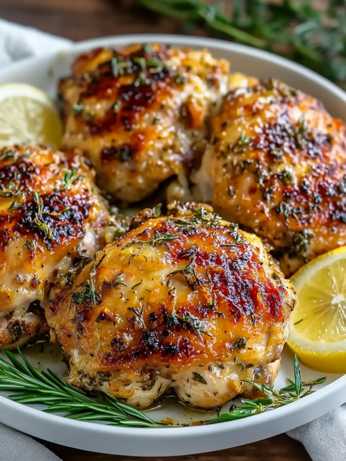 Crispy Lemon Herb Roasted Chicken Thighs that Wow Every Time 4 Crispy Lemon Herb Roasted Chicken Thighs