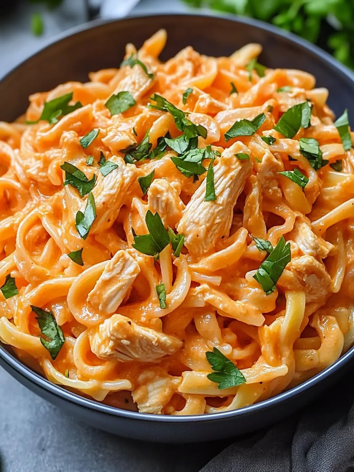 Instant Pot Buffalo Chicken Pasta Delight
