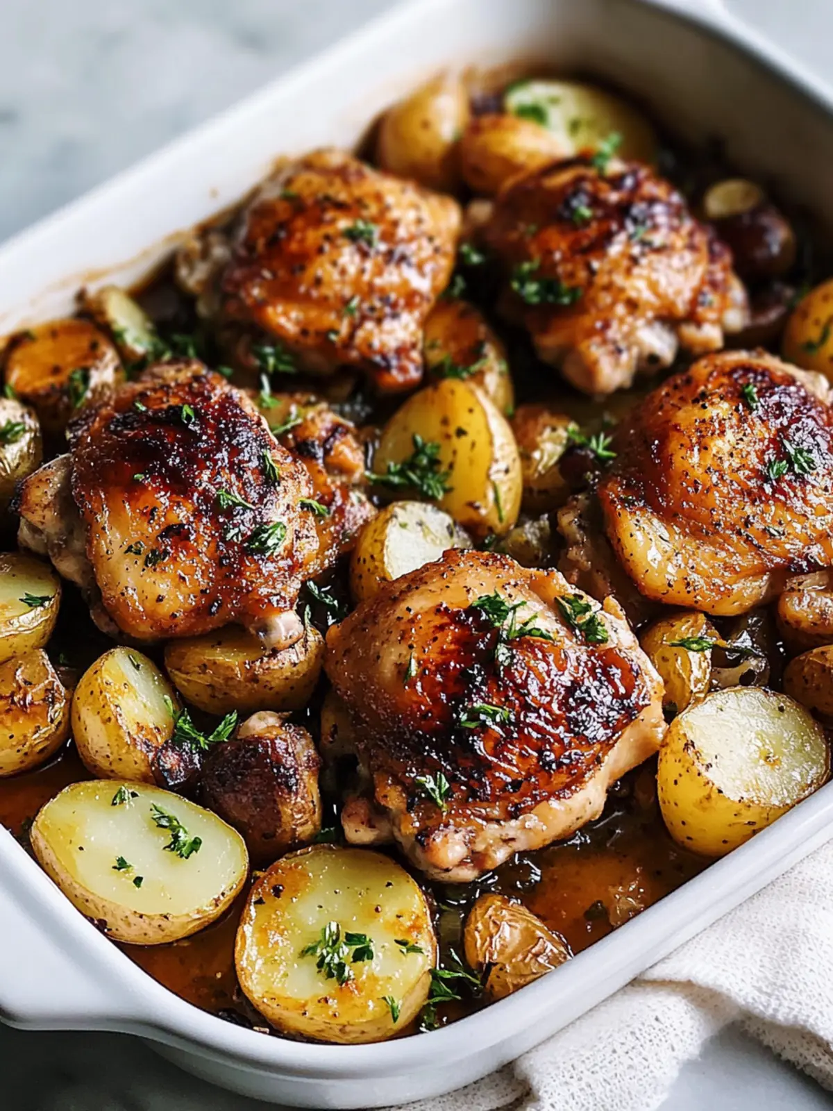 Chicken Thighs With Potatoes