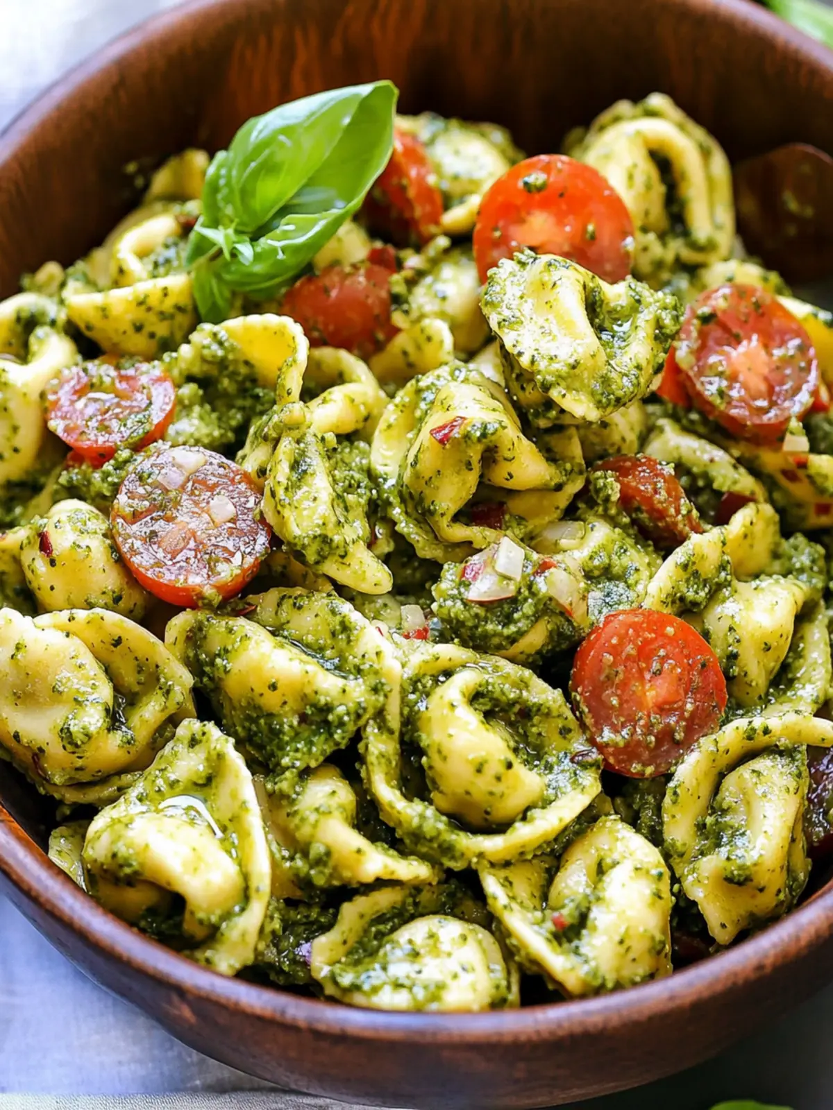 Fresh Pesto Tortellini Pasta Salad Perfect for Summer Gatherings 4 Pesto Tortellini Pasta Salad