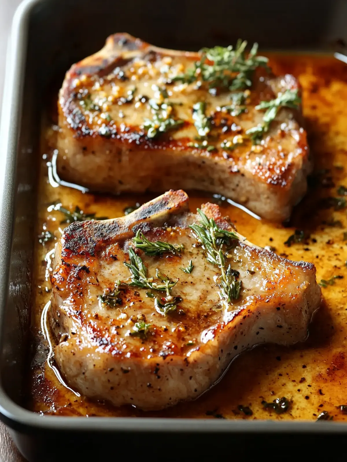 Irresistibly Juicy Oven Baked Pork Chops in 20 Minutes