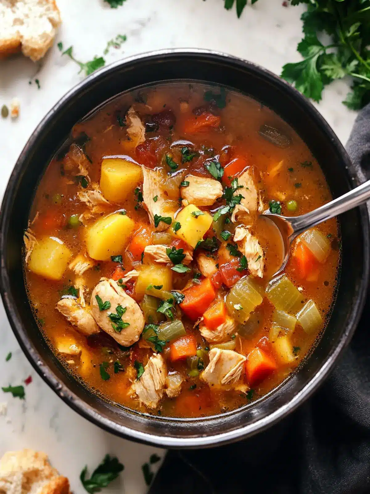 Soul-Warming Chicken Stew Loaded with Bacon and Veggies 5 Chicken Stew
