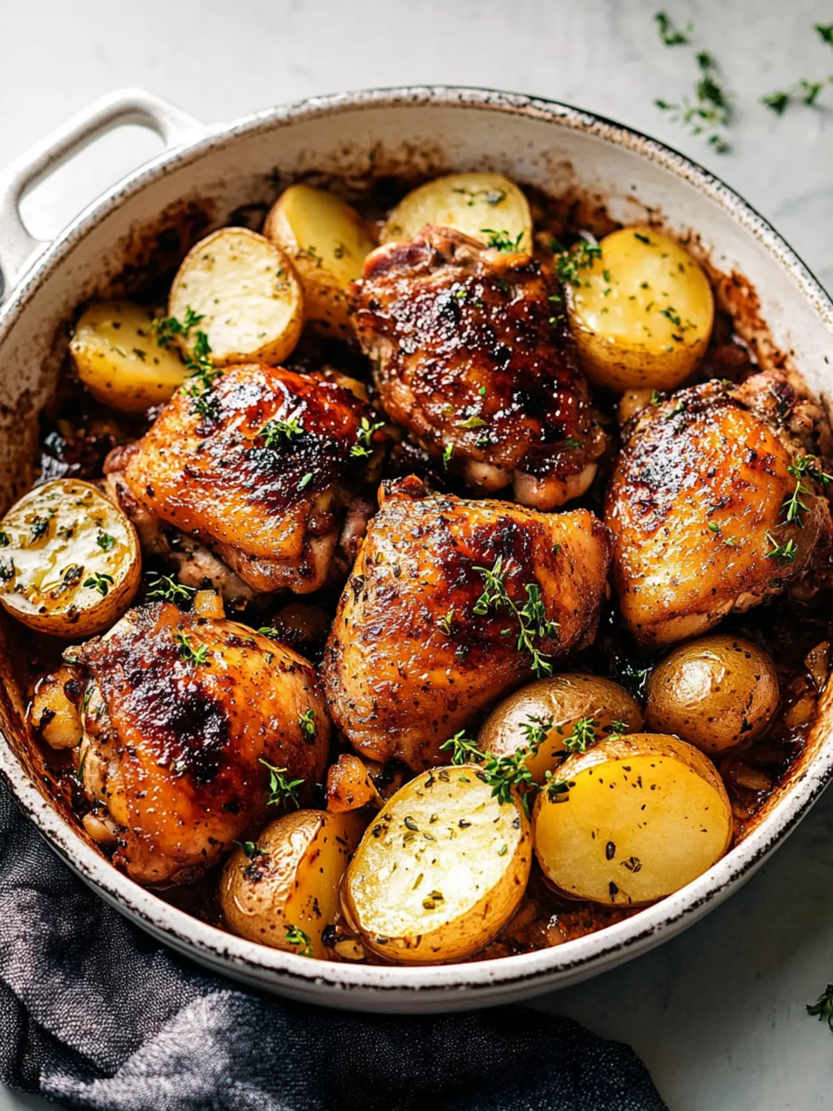 Chicken Thighs With Potatoes