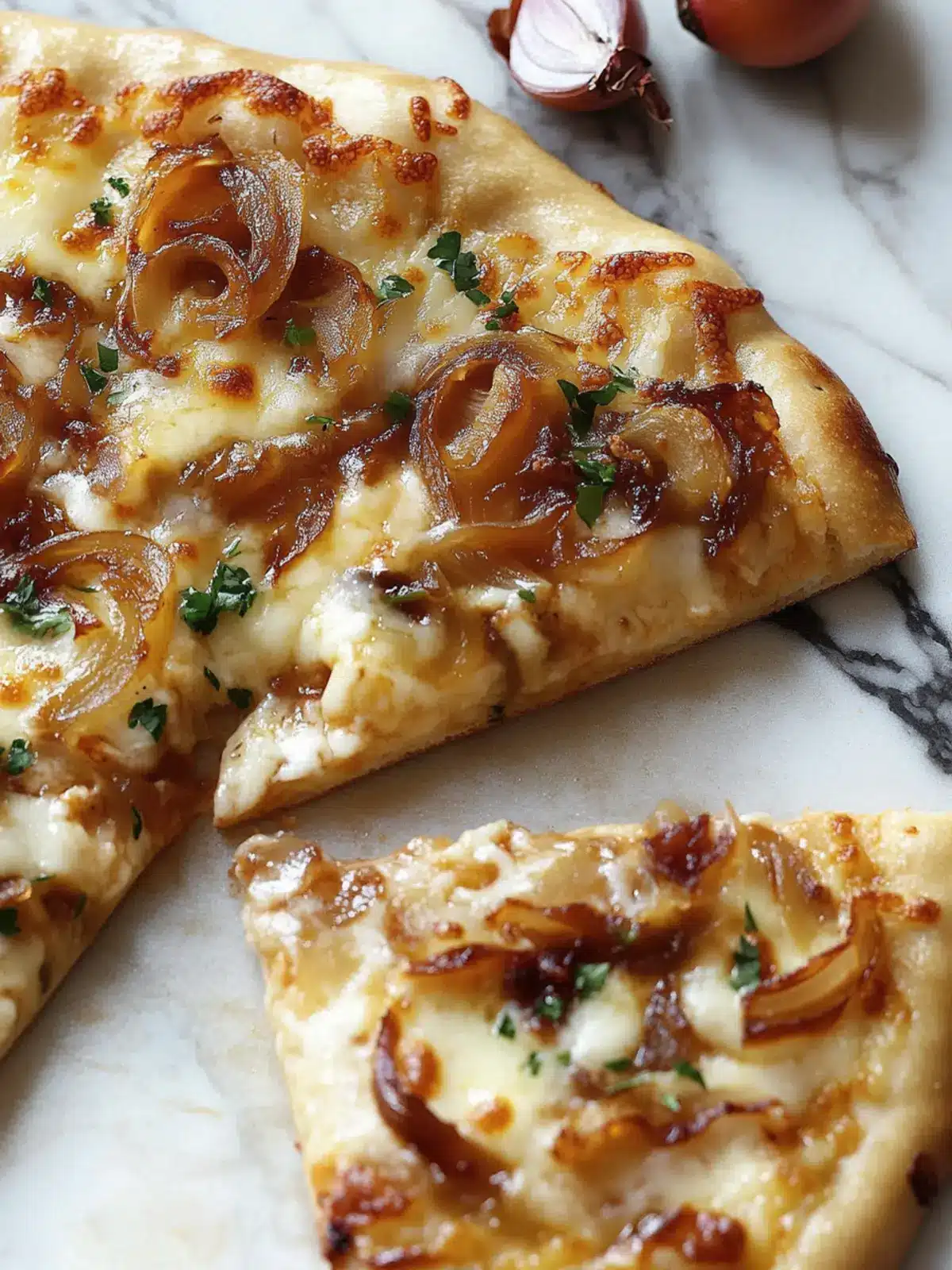 Ultimate French Onion Soup Pizza with Savory Caramelized Onions and Melted Cheese