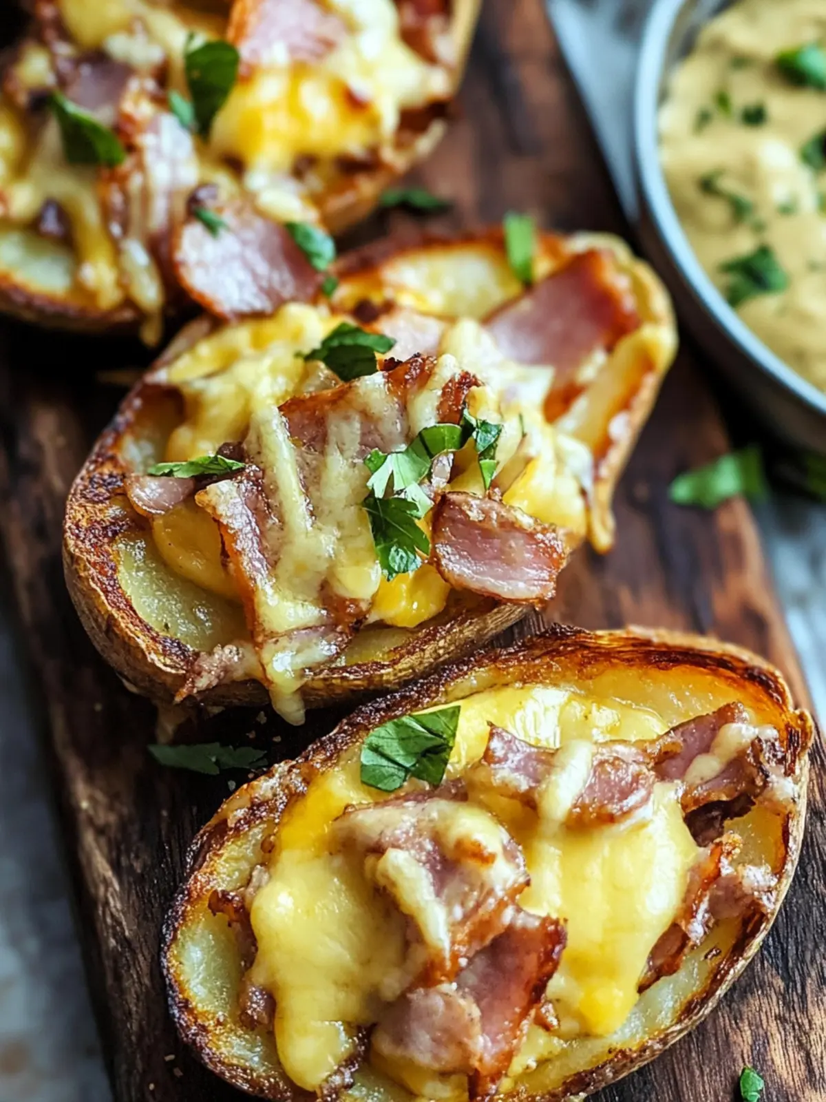 Cuban Sandwich Potato Skins