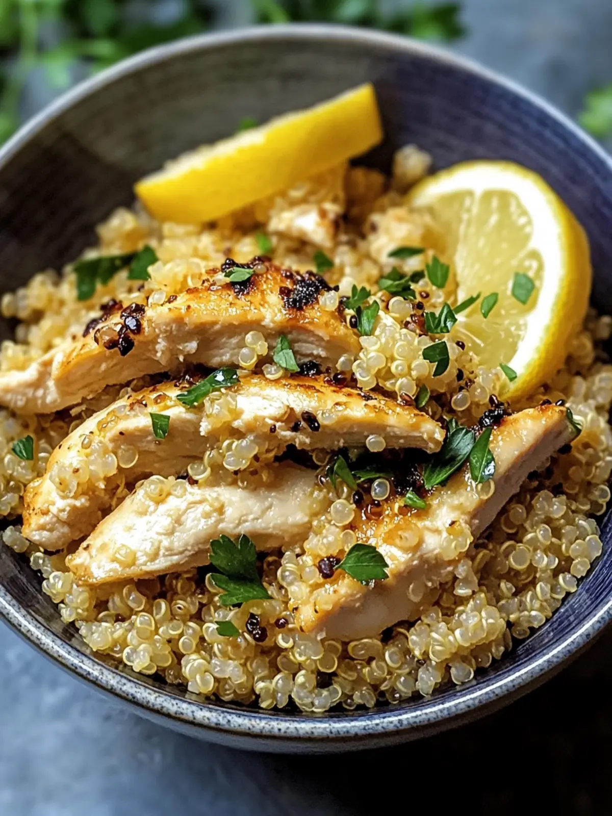 Garlic Lemon Chicken Quinoa