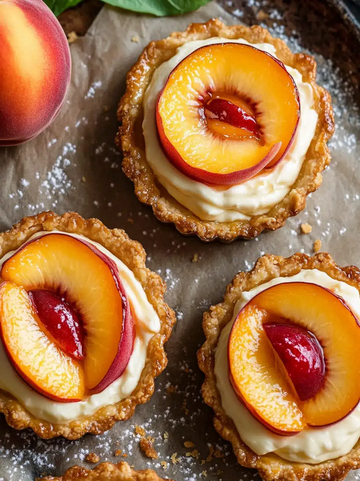Irresistible Mini Peach Cream Cheese Tarts for Summer Bliss 2 Mini Peach Cream Cheese Tarts