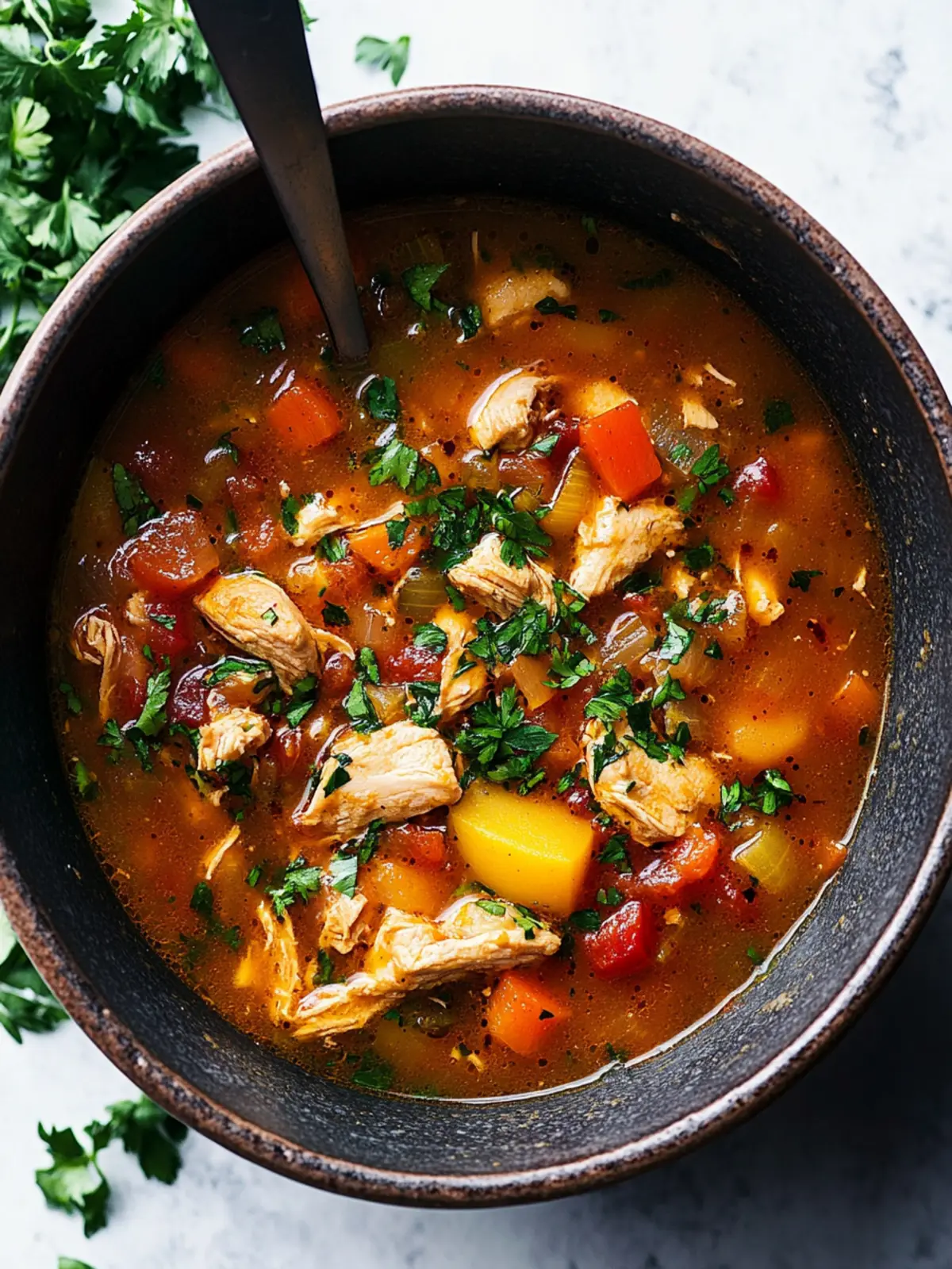 Soul-Warming Chicken Stew Loaded with Bacon and Veggies 2 Chicken Stew