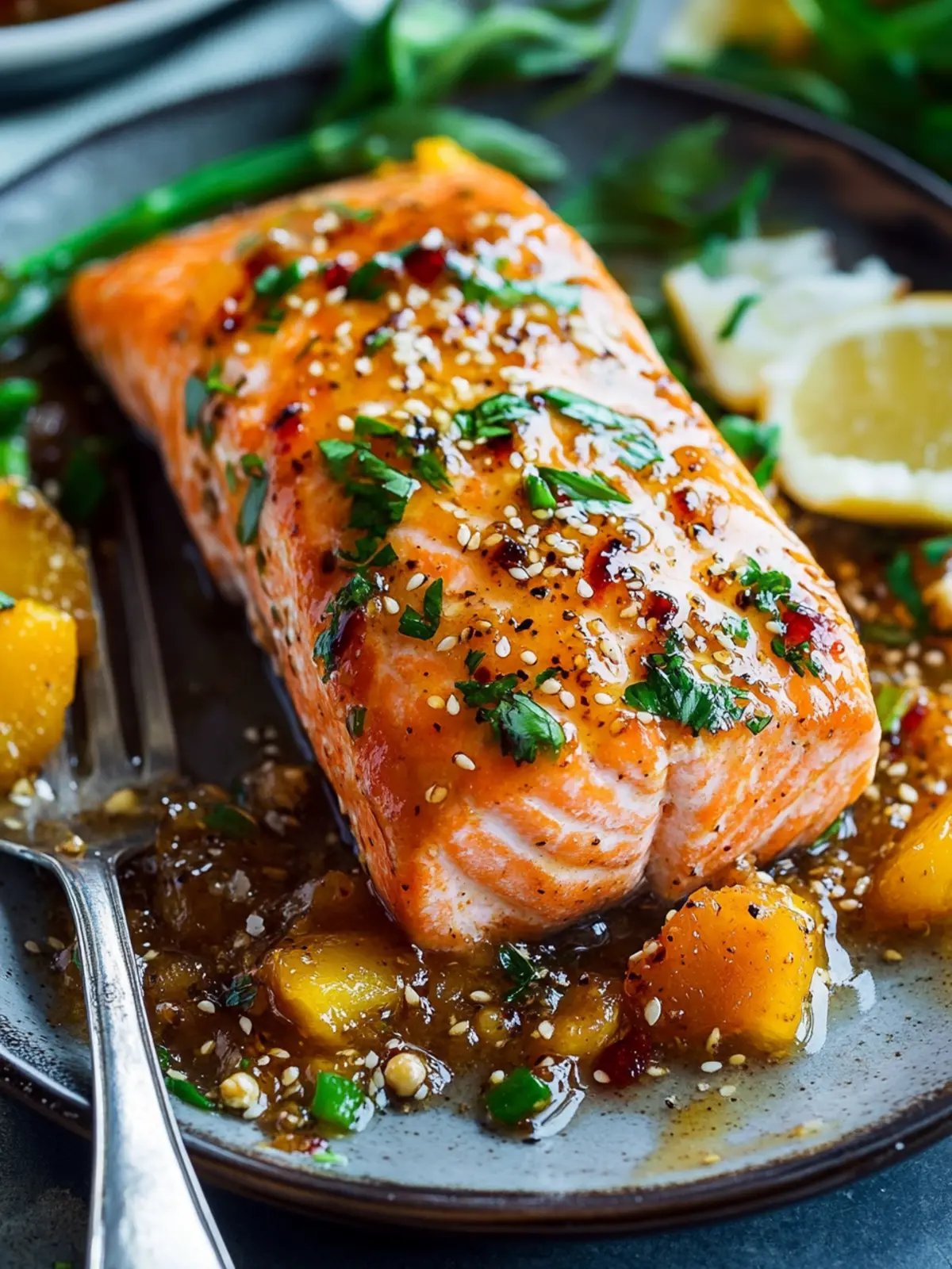 Apricot Dijon Glazed Salmon: A Sweet & Tangy 20-Minute Delight 2 Apricot Dijon Glazed Salmon