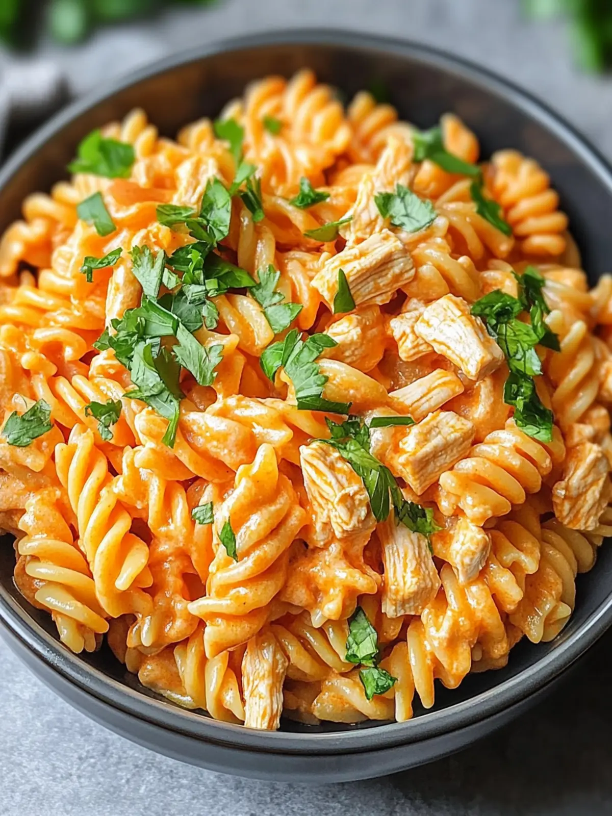 Instant Pot Buffalo Chicken Pasta Delight