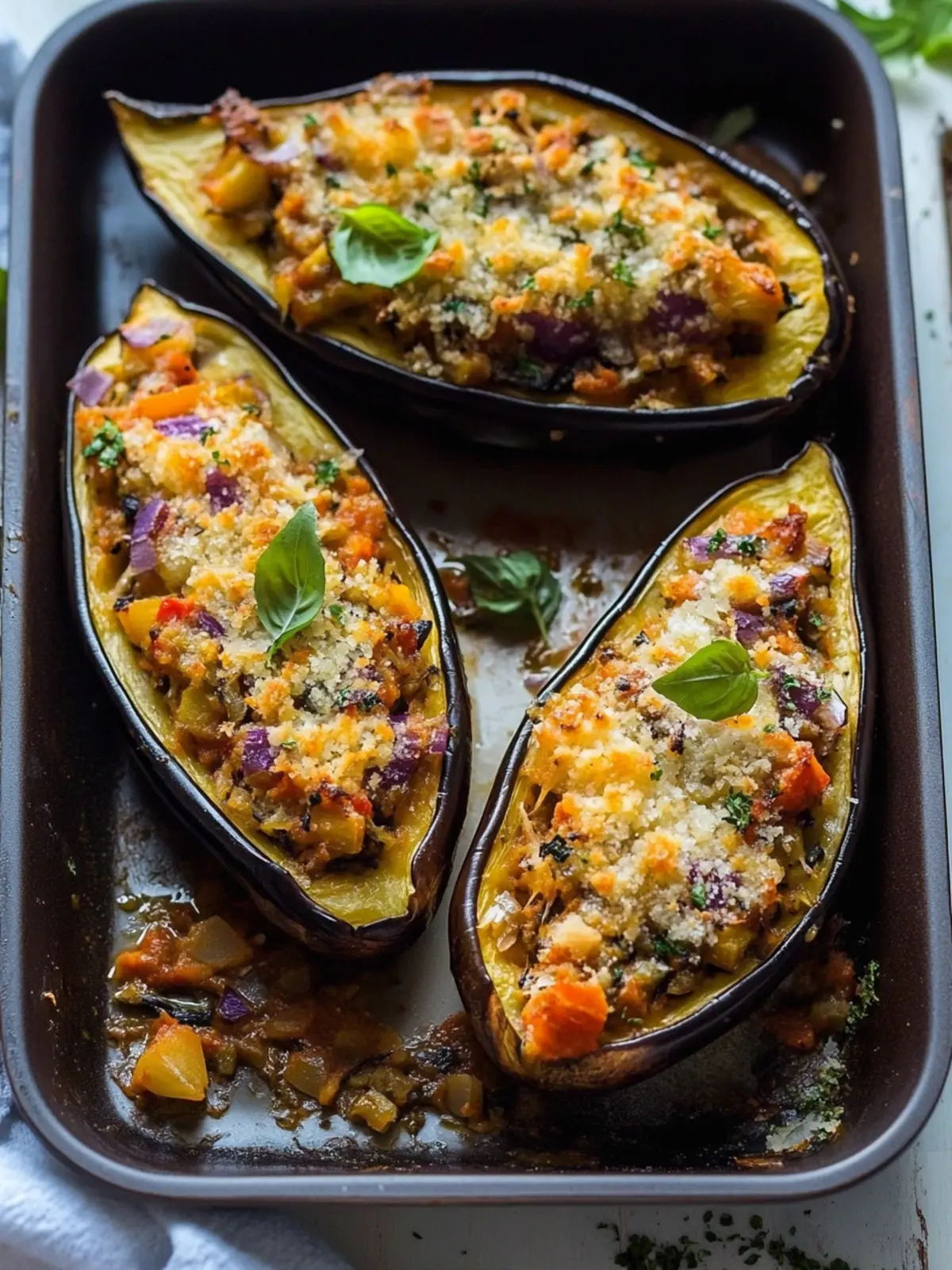 Savory Stuffed Eggplant: Easy Comfort Food You'll Love 3 Stuffed Eggplant