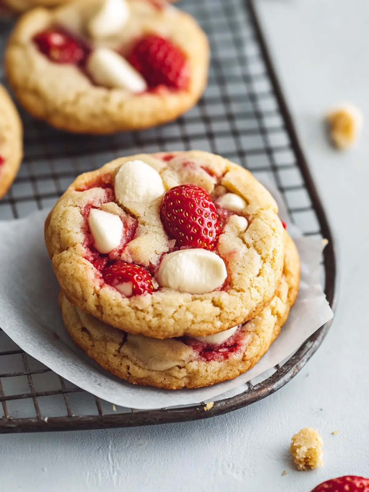 Irresistible Strawberries and Cream Cookies for Spring Bliss 5 Strawberries and Cream Cookie