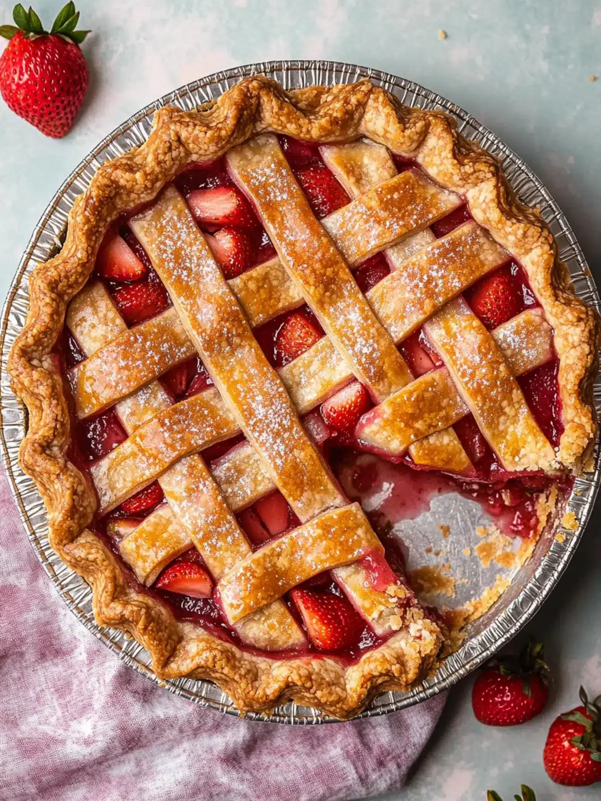 Classic Strawberry Rhubarb Pie