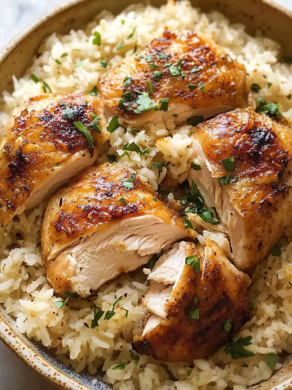 Oven Baked Chicken and Rice